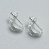 Edge hoop earring