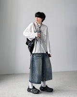 Lopian Cat Bermuda Denim