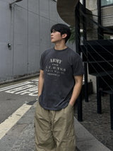 アーミーピグメントダイング半袖Tシャツ