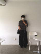 Rust Henry Neck Long Sleeve Knit 2C