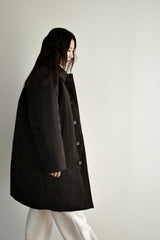 Oversized puffer coat, Dark brown