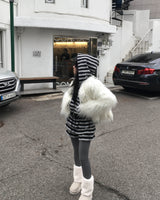 Twist fur jacket