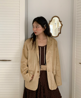 Autumn Suede Collar Jacket