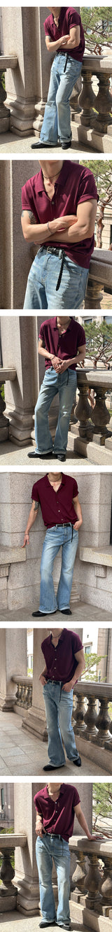 [Unisex] All brush flare denim pants