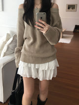 Neff Off-Shoulder Knitwear (3 colors)
