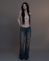 Sundown Rivet Straight - Fit Denim