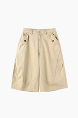 Ocean Pintuck Bermuda Pants