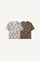 Camo print oversized t-shirt