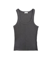 Rimb Minimal Ribbed Sleeveless Top