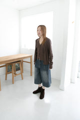 dark blue bermuda pants(S-M)