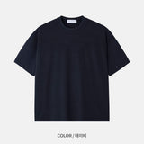 LMN サマーレイヤリングクロップラウンド半袖Tシャツ (11 colors)