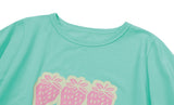 26SS★ ポップストロベリークロップ半袖Tシャツ