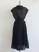 26SS★ Forven Hanek Wrinkle Banding Wrap Long One Piece
