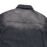25SS オーバーサイズウォッシングデニム半袖シャツ ブラック