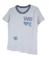 ウィーラブイットストライプ Tシャツ ブルー