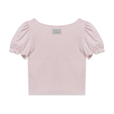 Lace Puff T-shirt (Pink)