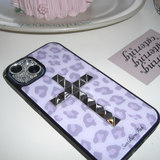 leopard stud phone case