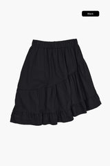 Kivra unbalanced midi skirt