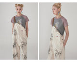 Short cotton printed T-shirt with retro patchwork color and raglan sleeves