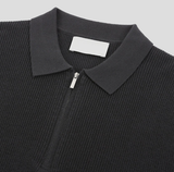Jake Silket Hachi Half Zip-up Short Sleeve Knit
