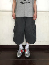 ニフウォッシュ加工ワイドバミューダパンツ 3C