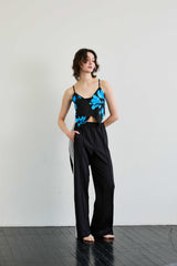 FLUTTER TOP / BLUE