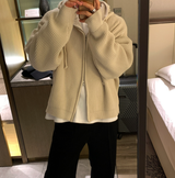 Cant Hachi Warm Knit Hooded Zip-Up