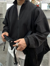 Look Siero Waffle High-Neck Two-Way Zip-Up