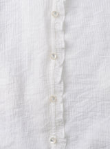 Frill v-neck blouse