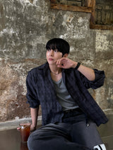 Enter checkered cropped shirt