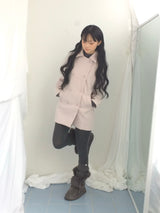 Raglan A-line coat