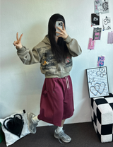 スナップオーバーベーシックバミューダパンツ 🩵💕🧸🤎8COLOR