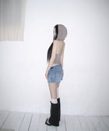 rape hoodie top (3colors)