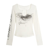 Sorine Cutout Print Top