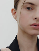 26SS★ Precise (W) Hoop Earrings S