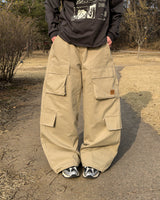 Utility Patch Wide Cargo Pants