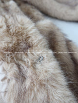 Big Pocket Half Fake Fur Jacket Coat