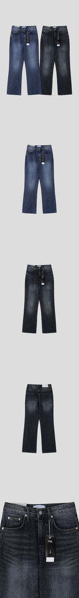 [FLARE FIT] リラックスフレアフィットデニムパンツ (2color)