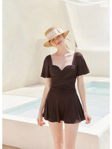 Aerial swimdress Brown