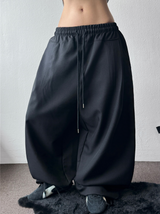 Cat Silky Balloon Loose Balloon Slacks 4 Colors