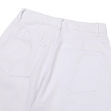[SET UP가능]コットンセミワイドデニムパンツ(2color)