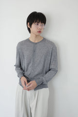 crew neck fine cardigan