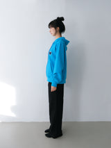 Girl zip-up hoodie - Aqua blue