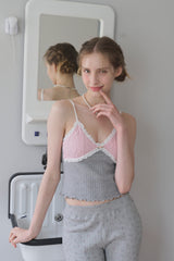 Cinamon Sleeveless - Pink Gray