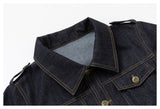 Raw Denim Fitted Work Jacket