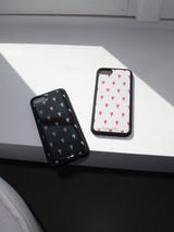 heart epoxy bumper case [white]