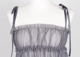 MESH SHIRRING TOP