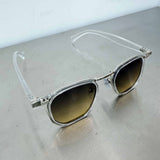 Crystal Tea Gradient Square Sunglasses