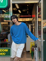 LMN Pol Decky Balloon Boat Neck Knitwear Long Sleeve Tee (6 colors)