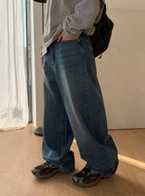 シャンドップ ワイド デニム パンツ
